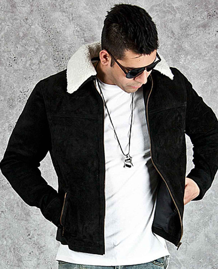 The Walking Dead Rick Grimes Brown Suede Jacket for Men - sleeve and cuff detail