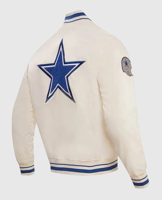 Dallas Cowboys Retro Classic Rib Jacket - side view