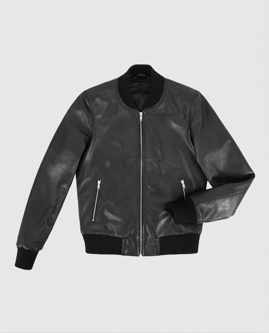 Alpha 2 Women's Black Bomber Leather Jacket – Premium Outerwear