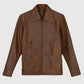 X Men Days of Future Past Brown Leather Jacket for Men - inner lining view