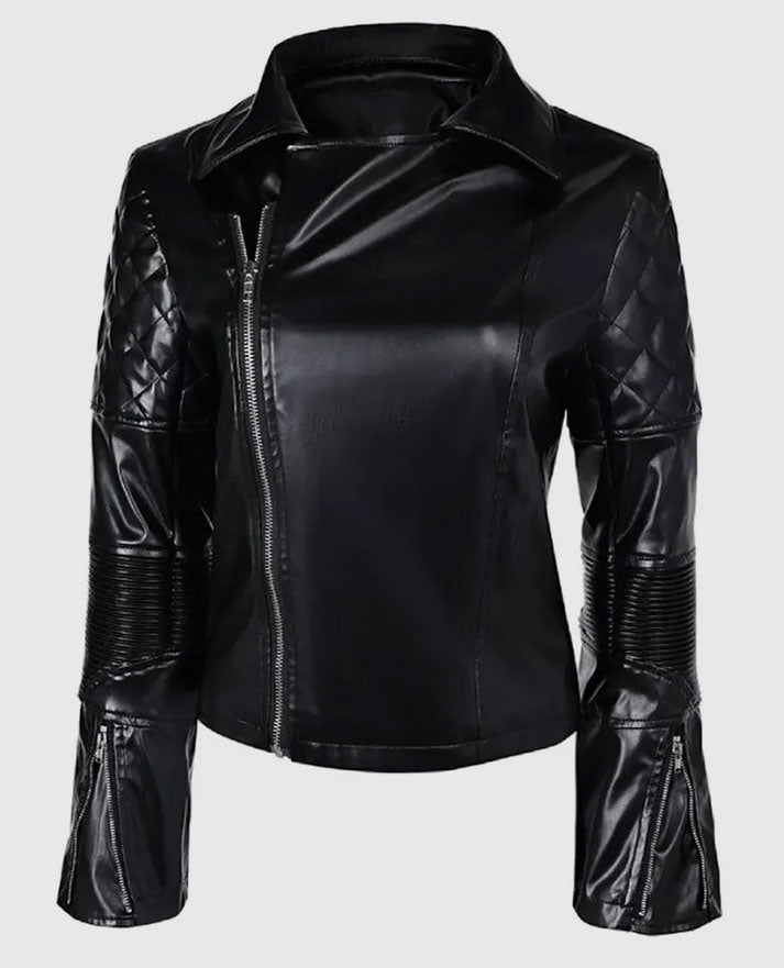 Furiosa a Mad Max Saga 2024 Anya Taylor-Joy Brown Leather Jacket - back view