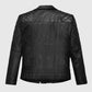 Lucy Hale Puppy Love 2023 Black Leather Biker Jacket for Women - side angle view