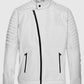 Fast and Furious 9 Vin Diesel White Leather Jacket for Men - back view