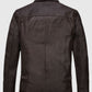 Sam Worthington Kidnapping Mr Heineken Brown Leather Jacket for Men - side angle view