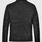 Jason Morgan General Hospital Black Leather Jacket for Men - side angle view