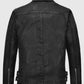 Nicholas Hoult Black Biker Leather Jacket for Men – Custom Fit - side angle view