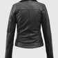 Karen Gillan Doctor Who TV Series Black Leather Biker Jacket for Women - side angle view