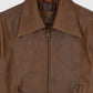 X Men Days of Future Past Brown Leather Jacket for Men - detail view