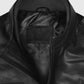 Paul Wesley Vampire Diaries Black Leather Jacket for Men - inner lining view