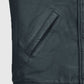 Ryan Gosling Black Leather Jacket for Men – Custom Fit - collar and zip close-up