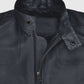 Tom Cruise Mission Impossible Fallout Black Leather Jacket for Men - collar and zip close-up