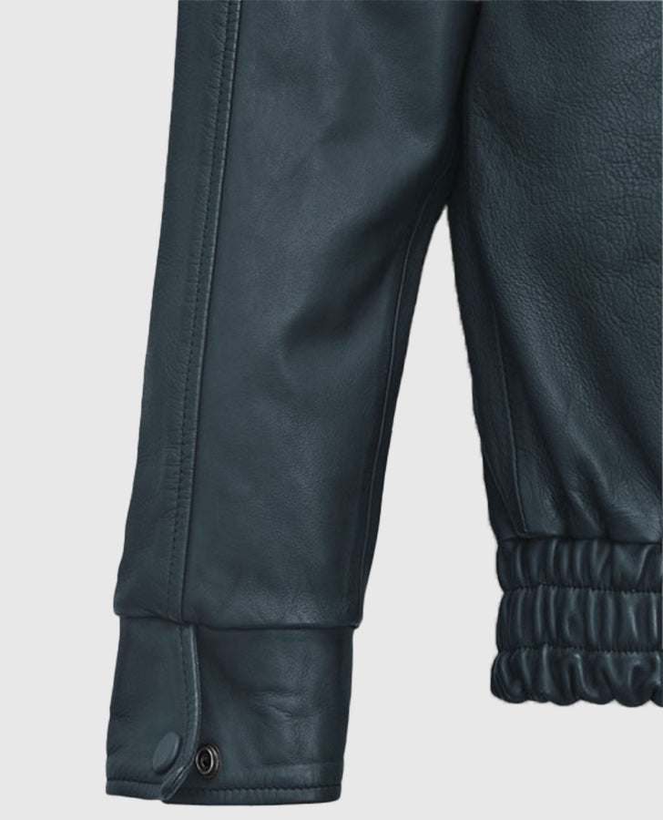 Ryan Gosling Black Leather Jacket for Men – Custom Fit - inner lining view
