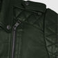Victoria Justice Green Leather Biker Jacket for Women - inner lining view
