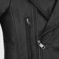 Hailey Baldwin Bieber's Leather Jackets Black Biker Jacket for Women - inner lining view