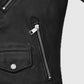 Nicholas Hoult Black Biker Leather Jacket for Men – Custom Fit - inner lining view