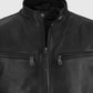 Henry Cavill Black Leather Biker Jacket for Men – Custom Fit - inner lining view
