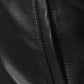 Nikolaj Coster Waldau Black Leather Jacket for Men - inner lining view