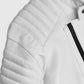 Fast and Furious 9 Vin Diesel White Leather Jacket for Men - model wearing the jacket
