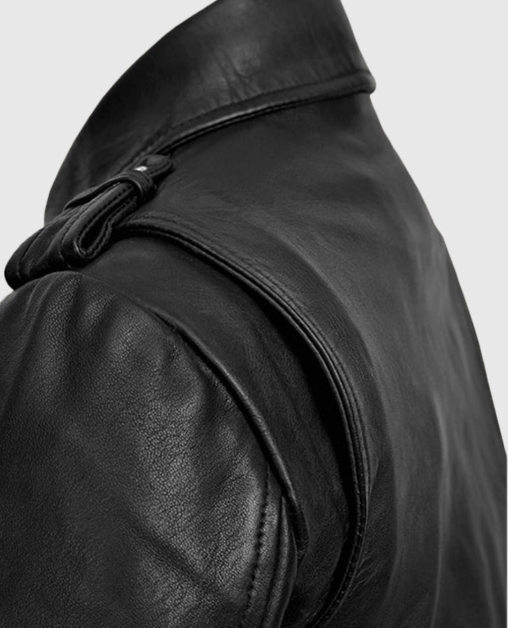 Elsa Pataky Black Leather Jacket for Women – Premium Outerwear - inner lining view
