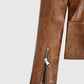 Kylie Jenner Brown Leather Biker Jacket for Women – Custom Fit - inner lining view