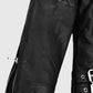 Lucy Hale Puppy Love 2023 Black Leather Biker Jacket for Women - model wearing the jacket