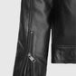 Michael Fassbender Frank Film Black Leather Jacket for Men - inner lining view