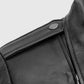 Cate Blanchett Black Leather Biker Jacket for Women - model wearing the jacket