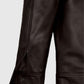 Michael Jordan Brown Leather Jacket for Men | Genuine Leather - model wearing the jacket