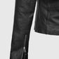 Elsa Pataky Black Leather Jacket for Women – Premium Outerwear - model wearing the jacket