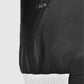 Sebastian Stan Black Leather Jacket for Men – Premium Outerwear - model wearing the jacket
