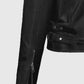 Hilary Duff Younger Black Leather Biker Jacket for Women - model wearing the jacket