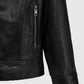 Tomb Raider Alicia Vikander Black Leather Jacket for Women - model wearing the jacket