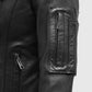 Karen Gillan Doctor Who TV Series Black Leather Biker Jacket for Women - model wearing the jacket