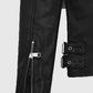 Nicholas Hoult Black Biker Leather Jacket for Men – Custom Fit - model wearing the jacket