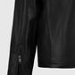 Henry Cavill Black Leather Biker Jacket for Men – Custom Fit - detail view