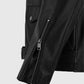 Marlon Brando the Wild One Black Leather Biker Jacket for Men - detail view
