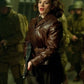 Captain America the First Avenger Peggy Carter Brown Leather Jacket - front view