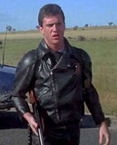 Mad Max Mel Gibson Black Leather Jacket for Men – Premium Outerwear - front view