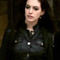 Anne Hathaway Get Smart Black Leather Jacket for Women - side angle view