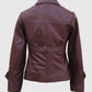 Captain America the First Avenger Peggy Carter Brown Leather Jacket - side angle view
