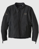 Men's Paradigm Triple Vent System 2.0 Black Leather Jacket - front view