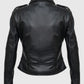 Olivia Newton John Grease Black Leather Jacket for Women - side angle view