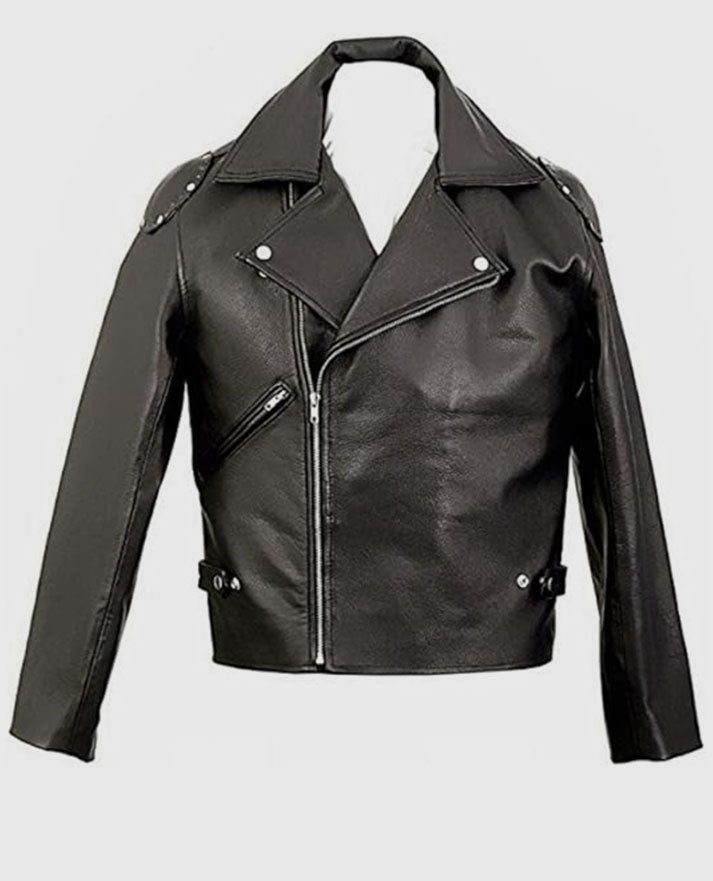 Mad Max Mel Gibson Black Leather Jacket for Men – Premium Outerwear - back view
