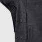 Men's Paradigm Triple Vent System 2.0 Black Leather Jacket - model wearing the jacket