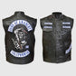 JD Pardo Mayan M.C Ezekiel Reyes Black Vest for Men - side angle view