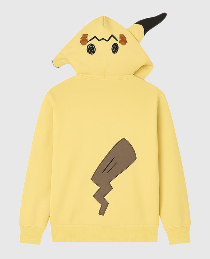 Mimikyu Themed French Terry Zip-Up Hoodie - view 3