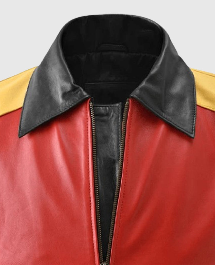 Men's 8 Ball Pool Green Bomber Leather Jacket – Custom Fit - inner lining view