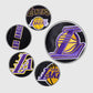 NBA Los Angeles Lakers Women's Black Varsity Leather Jacket - inner lining view