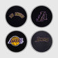 NBA Los Angeles Lakers Women's Black Varsity Leather Jacket - inner lining view