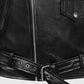 Elvis Presley Roustabout Black Biker Leather Jacket for Men - detail view